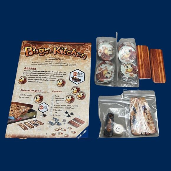 Vintage Ravensburger Bugs In The Kitchen Hexbug Game - Picture 4 of 7